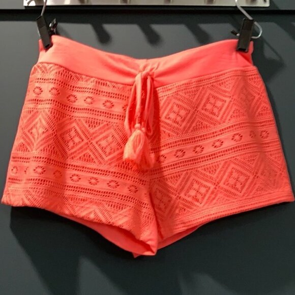No Boundaries Neon Orange Shorts - Picture 2 of 7